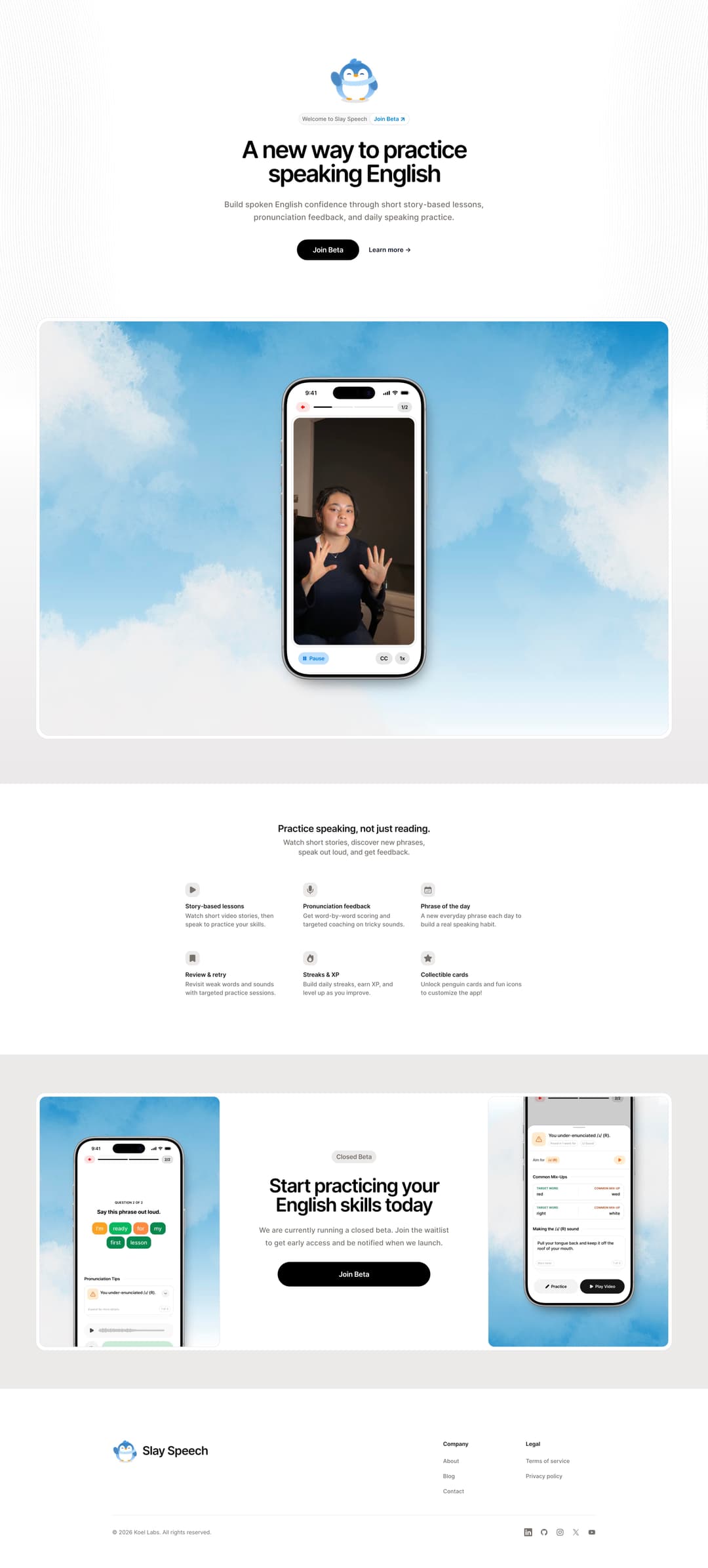 Slay Speech Website