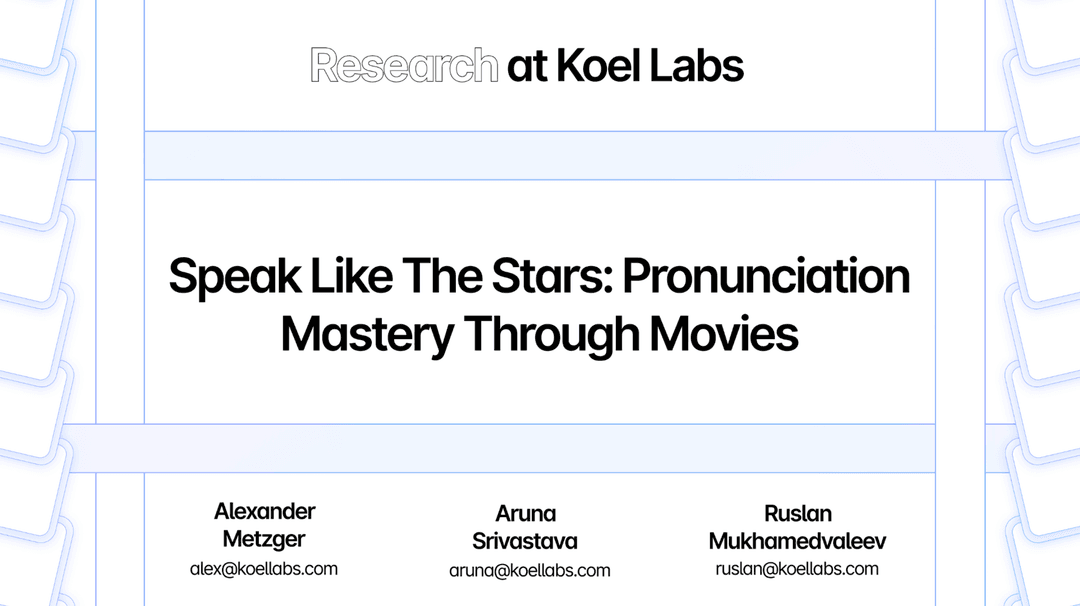A slide from the presentation for Speak Like The Stars: Pronunciation Mastery Through Movies